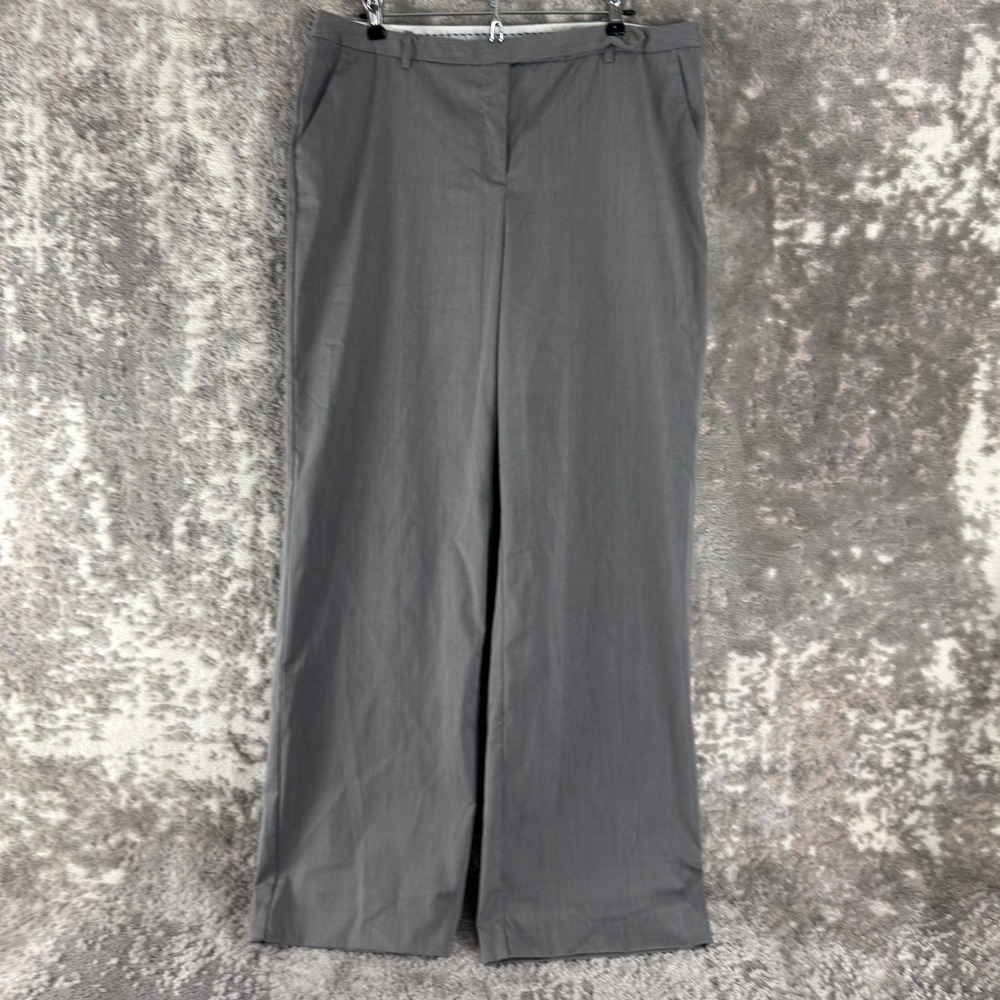 Worthington‎ Size 14 Stretch Trouser Career Dress Pants Gray Sleeveless Women